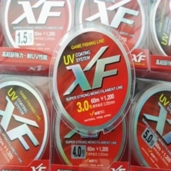 ACETEC-XF 모노라인 UV코팅 일본산 낚시줄 바다낚시-1.5호
